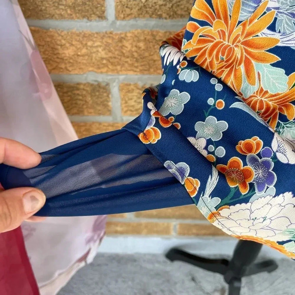 Highline Collective Asian Floral Kimono dress m - Picture 11 of 12